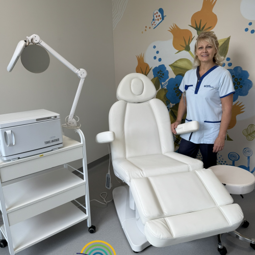 Matériel d'esthétique financé par la Fondation contre le cancer 